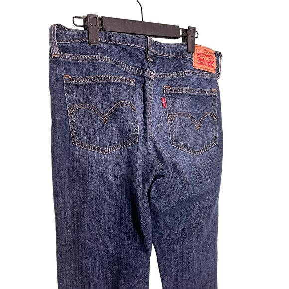 Levi's Womens Boyfriend Size 29 Medium Wash Relaxed Straight Leg Blue Jeans - Picture 7 of 7